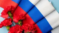 Занавес флаг России 006