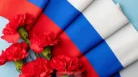 Занавес флаг России 006