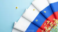 Занавес флаг России 007