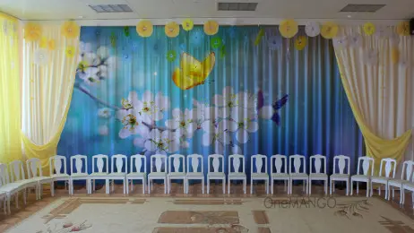 Занавес выпускной в школе 008